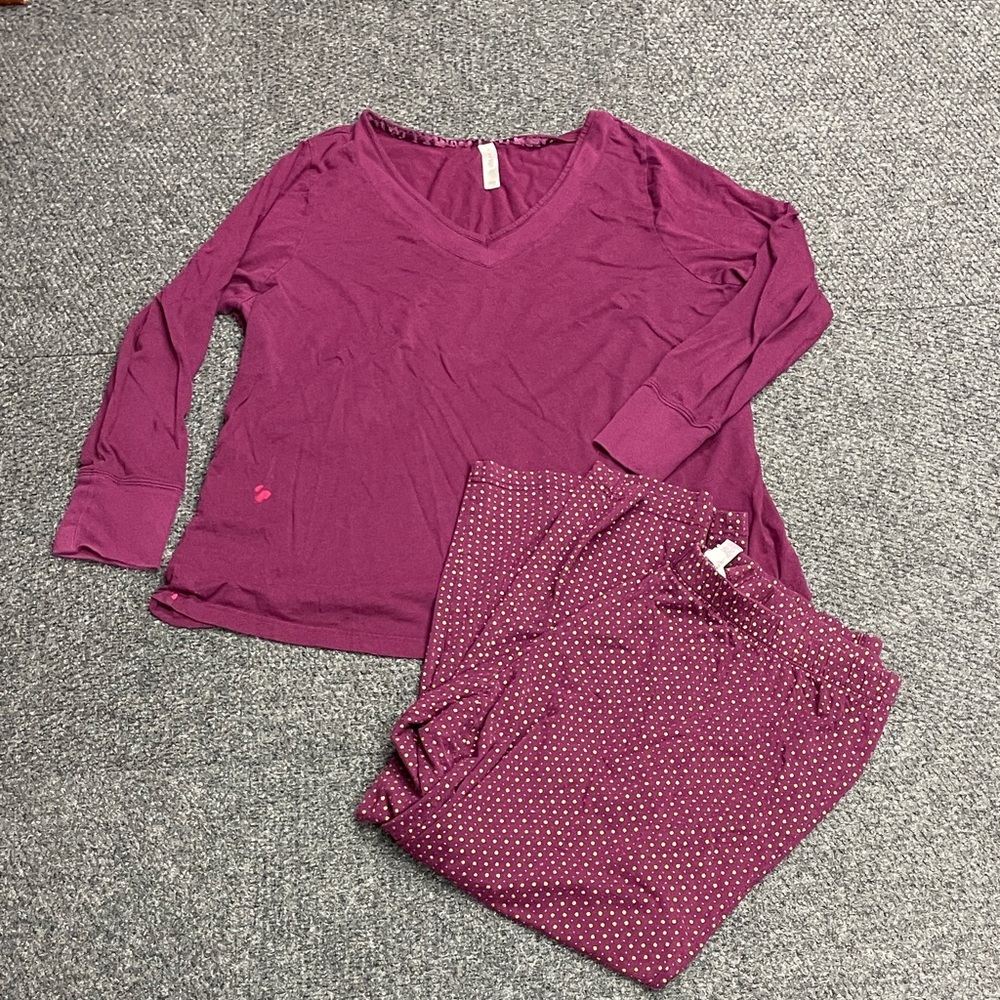 Cacique Sleep womens 2 piece pajama set plus 18/20 pants long sleeve read